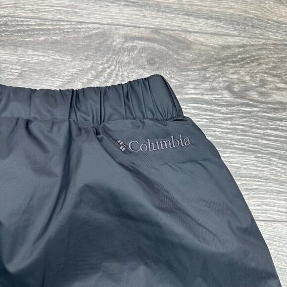 Columbia Waterproof Pants Men's Large Black Mesh Lined Adjustable Nylon Swooshy - Picture 9 of 16